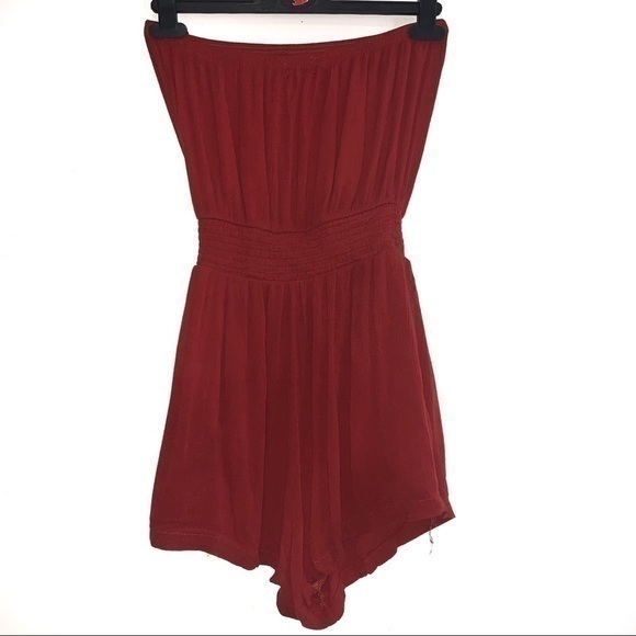 Forever 21 Smocked Strapless Romper - Picture 3 of 5